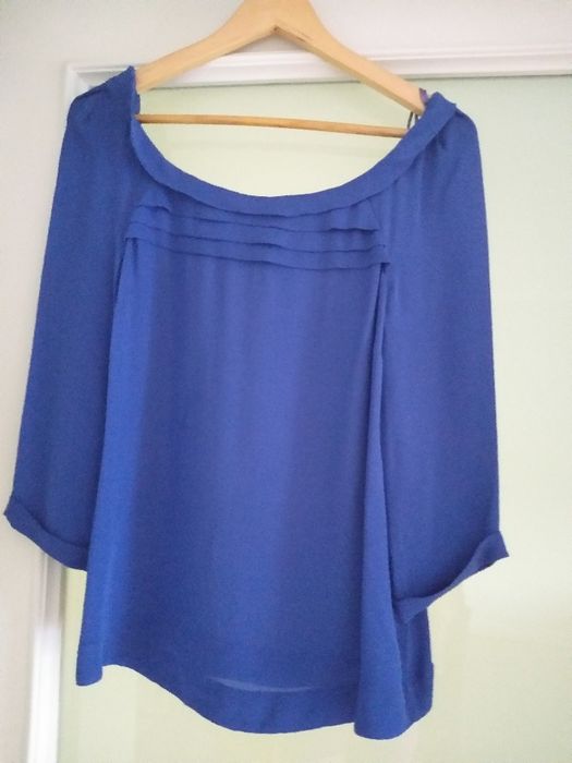 Top Azul Massimo Dutti