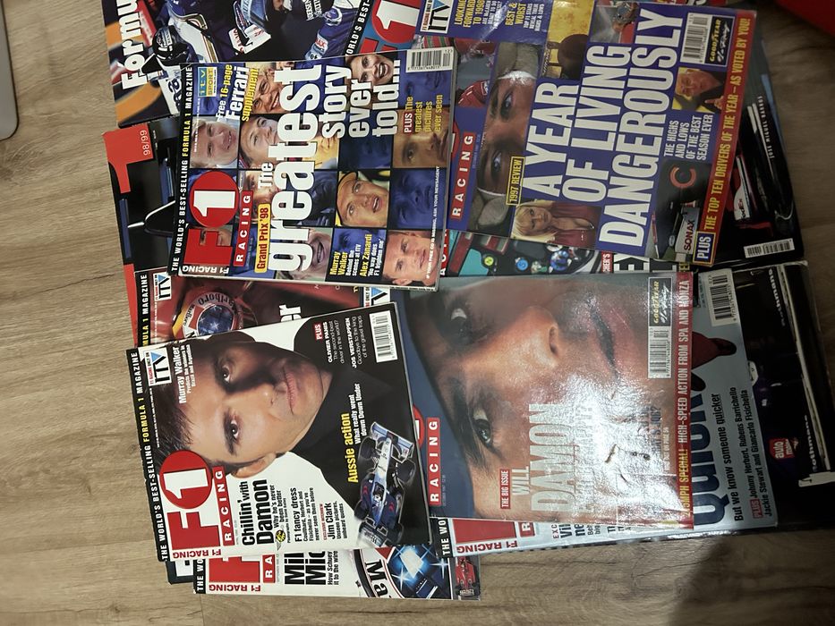 Lo te de revistas e livros formula 1