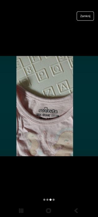 Trzy sztuki: nowr body na ramiączkach r. 86, białe, różowe, miet