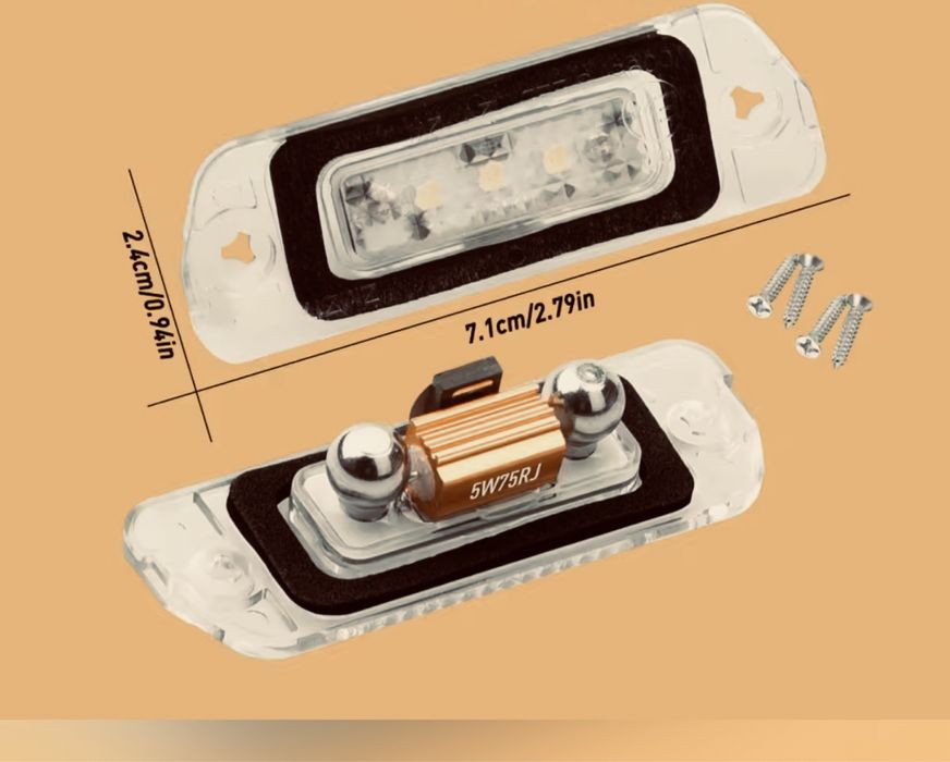 Led подсветка номера Mercedes AMG ML GL R-класу W164 W251 інші мото