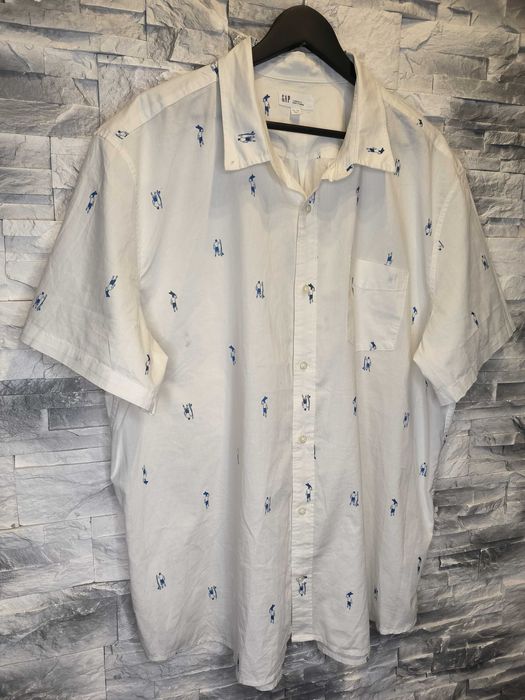 Koszula Gap Krótki Rękaw Wzorki Logo