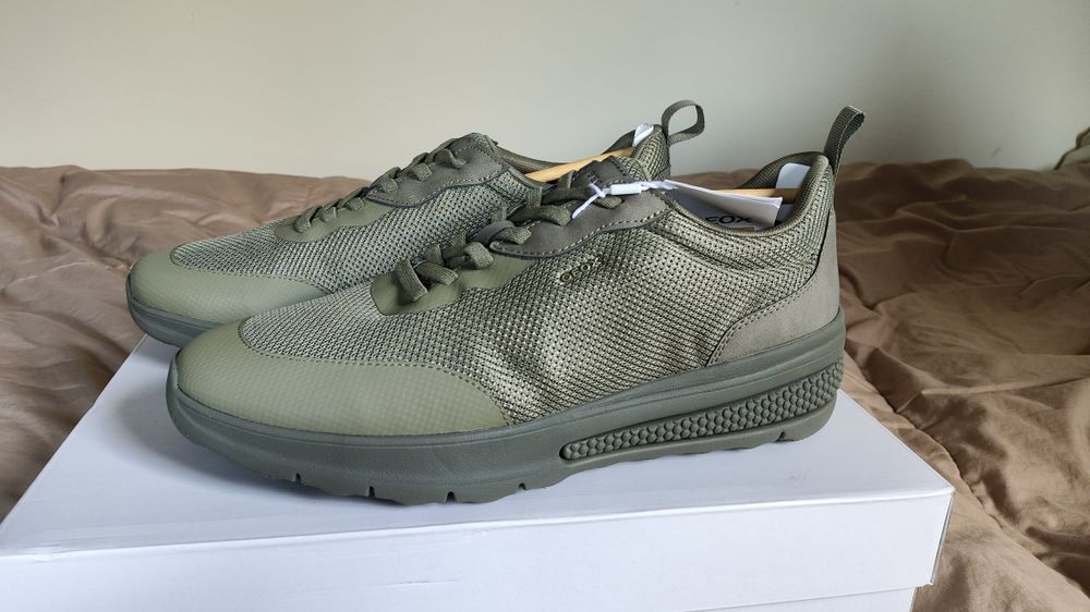 Geox Activart zielone khaki sneakersy rozm 43 wkładka 28,5cm