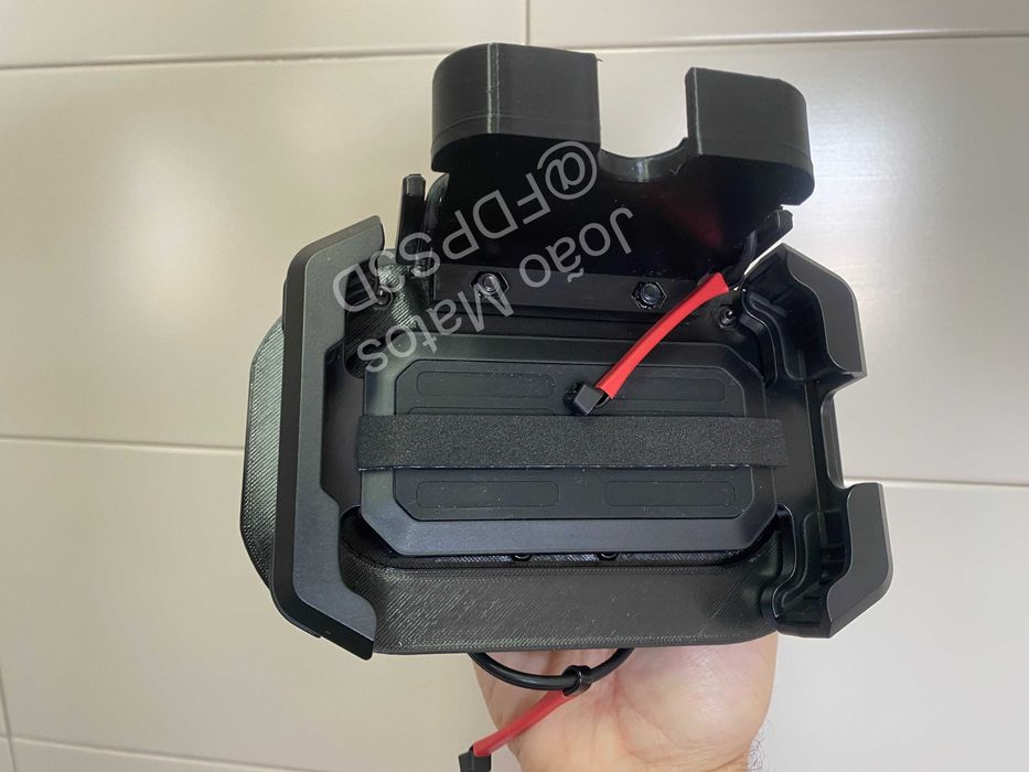 Suporte telemóvel e Racebox mini para volante de kart c/kit Sodi/Birel