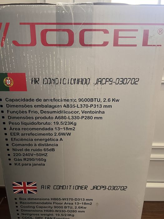 Ar condicionado portatil 9000BTU