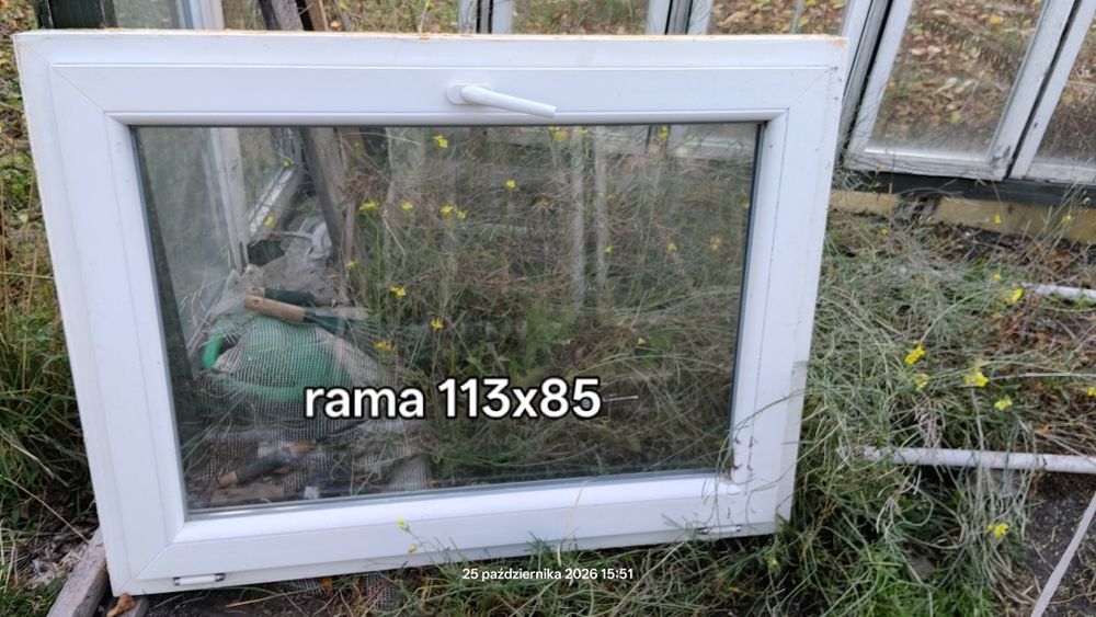 Okno pcv białe  113x85