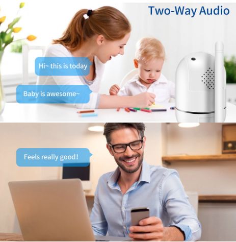 Câmera de segurança IP 1080p hd wifi 360º