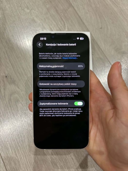 iPhone 13 128 GB White | Bardzo dobry stan | orginalne pudełko