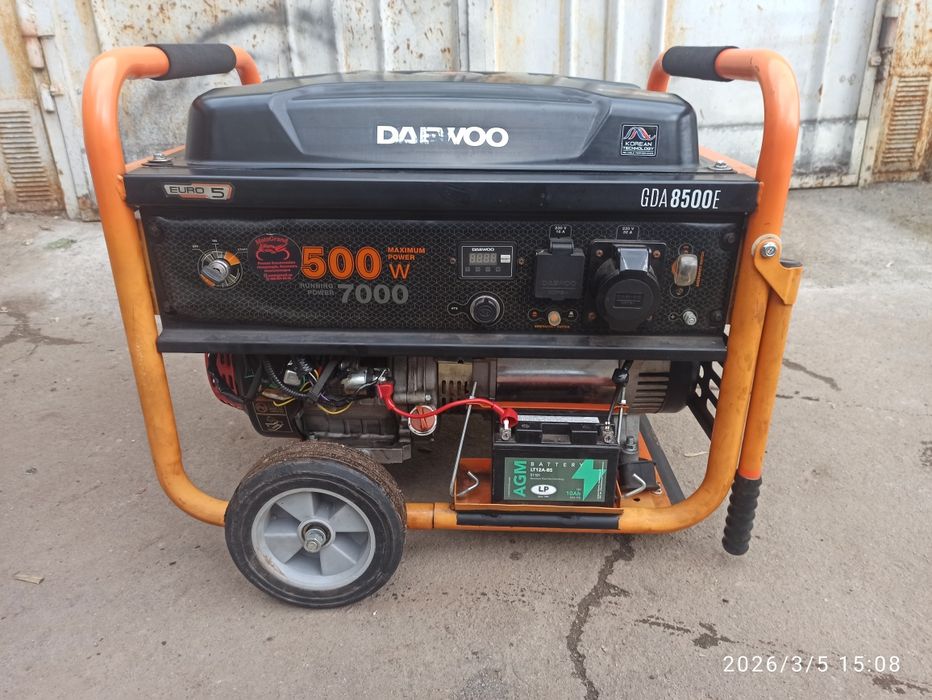Бензогенератор корейский Daewoo GDA8500E