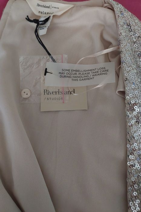 "Riverlsland" Серебряный комбинезон с паетками