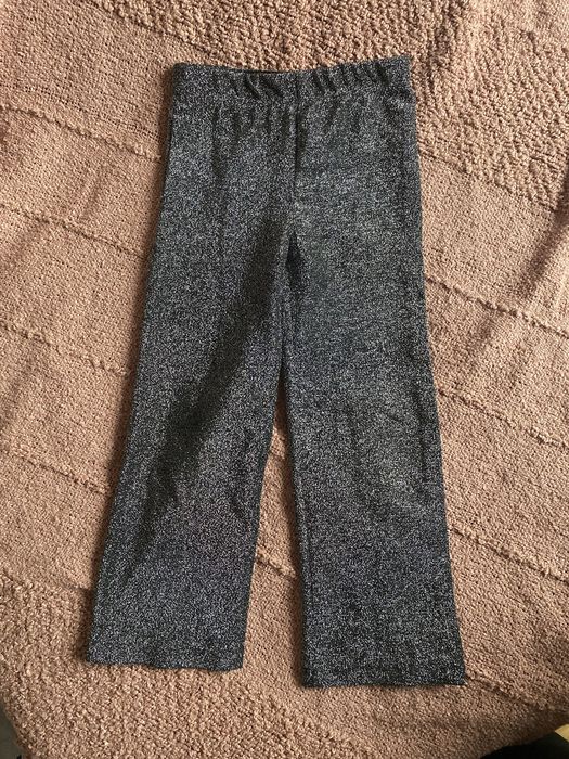 Komplet spodnie i bluzka brokatowe 104