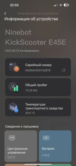 Самокат Ninebot Kickscooter E45E