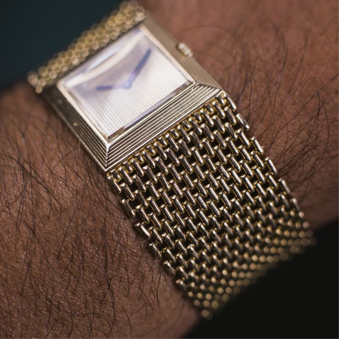 Relógio BOUCHERON Carrée Paris vintage em Ouro 18k - Raro