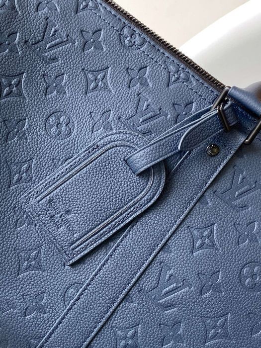 Louis Vuitton keepall сумка мужская синяя ручная дорожна спортивная