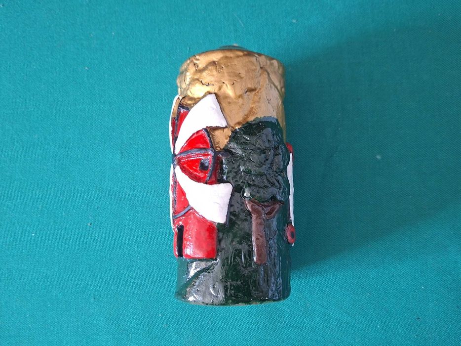 Antiga Vela artesanal com Moinho em relevo