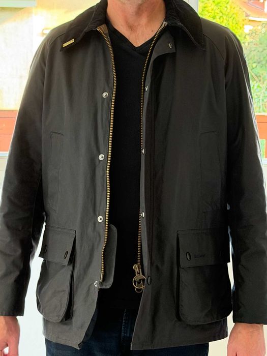 Kurtka Barbour Ashby, kolor Navy, rozmiar L, woskowana, made in England