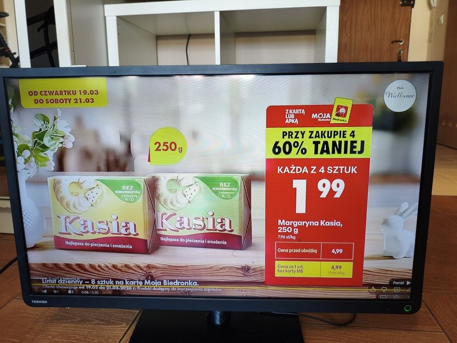 Telewizor LCD 32" Toshiba 32W2333D stan bdb