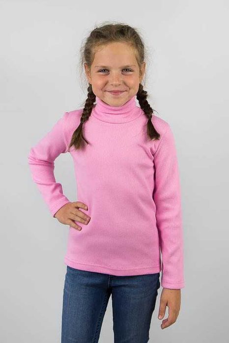 Водолазки рубчик однотонные с начесом р.92-134