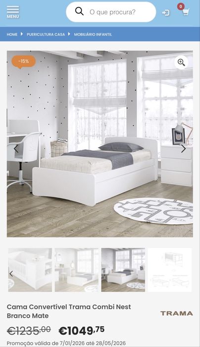 Cama Convertível Trama Combi
