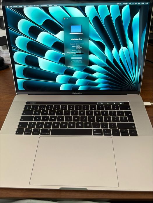 Macbook Pro 2018 15 polegadas 256gb 16gb ram