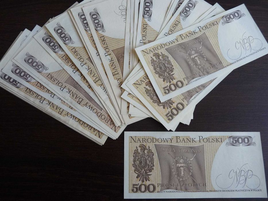 Banknoty 500zł (1982)