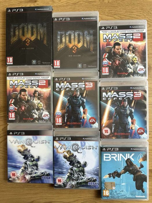 Sony PS3: Метро Луч Надежды, Painkiller Wolfenstein Quake Doom Mass Effect, Deus Ex Resistance Killzone Saboteur Battlefield Red Faction, Sniper