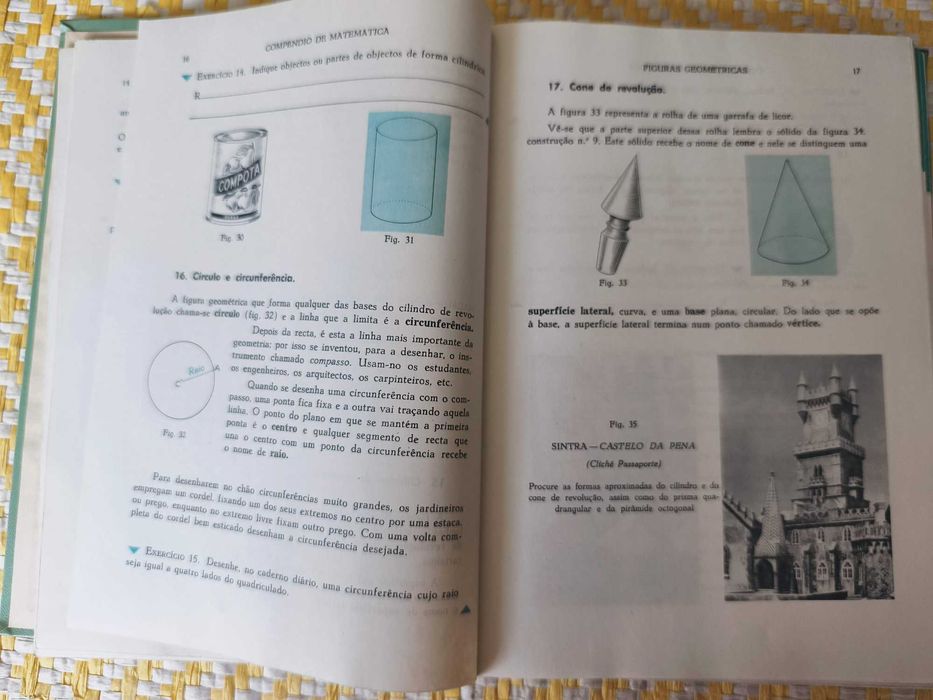 Compêndio de matemática – 1º Ano do Curso Liceal  -Á. Sequeira Ribeiro