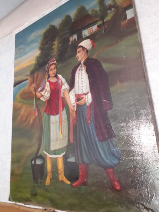 Продам старую картину, на полотне, красками..