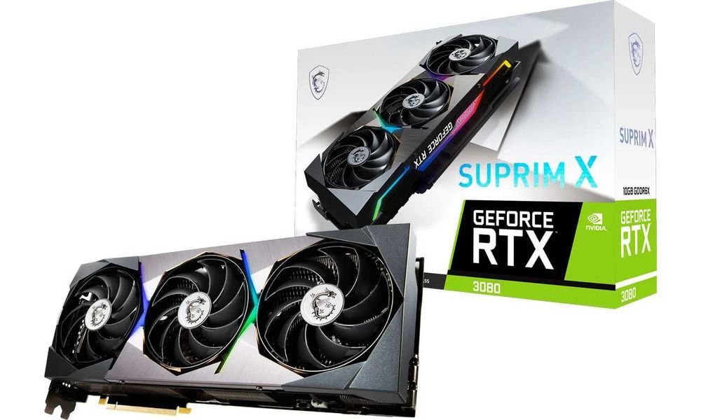 Karta graficzna MSI GeForce RTX 3080 SUPRIM X 10GB GDDR6X BOX GW12M