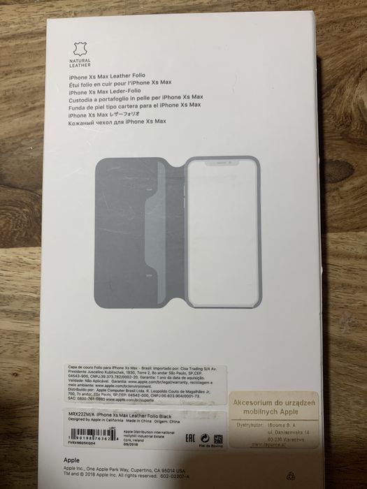 Nowy Case skóra do iphone XS Max