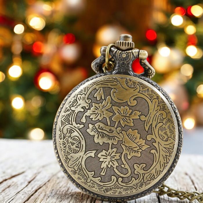 Вінтажний кишеньковий годинник, карманные часы  подарок для рибалка