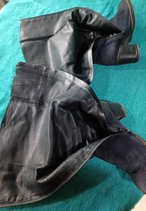 Botas de Camurça - Azuis - BARATÍSSIMAS
