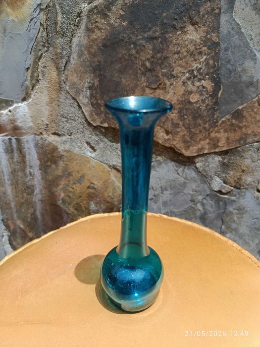 Garrafa Romana Vidro irisado Antigo 15,5 cm