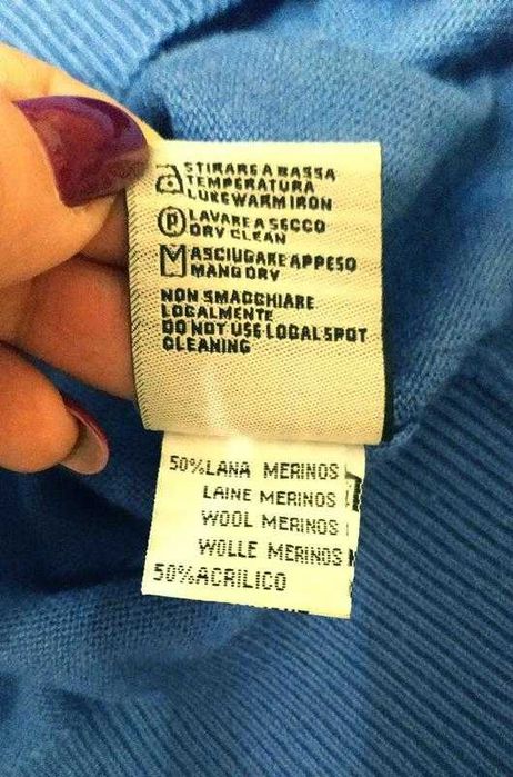 Шерсть мериноса.  Стильный джемпер Burberry, London. р.XL. Ориг.