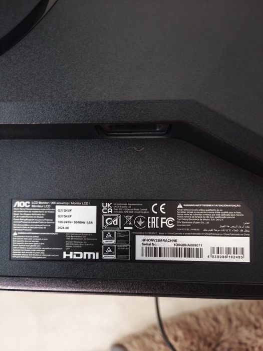 Monitor AOC GAMING 27 polegadas