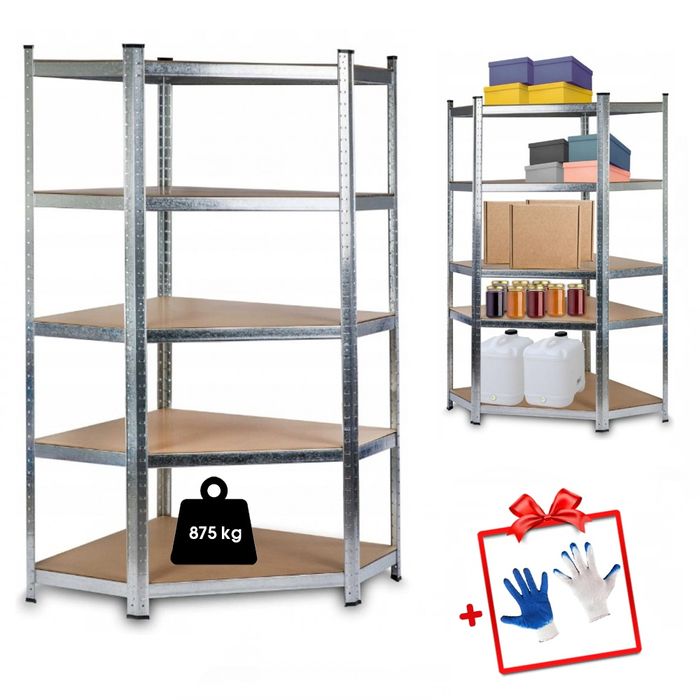 Кутові стелажі 180 см  / Металеві стелажі 150 / 180 / 220 см висотою