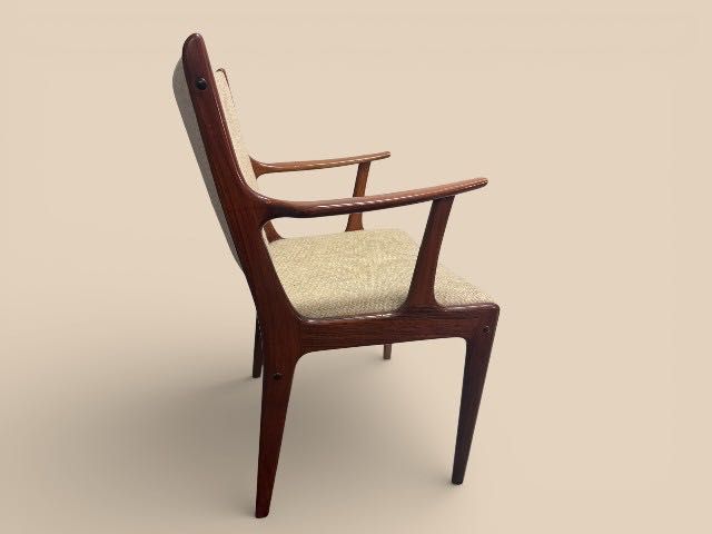 Duńskie krzesło mid-century modern Johannes Andersen Uldum Møbelfabrik NAJTANIEJ W EU