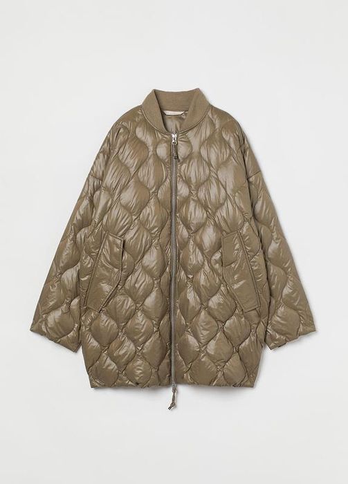 H& M premium демисезонный пуховик пух перо куртка на весну