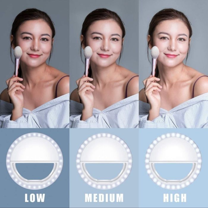 Anel de luz para telemóvel, tablet e PC, selfie / Selfie ring Light