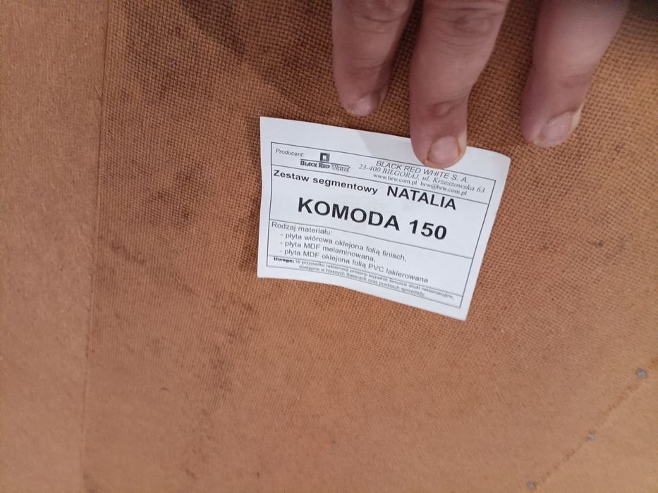 Komplet mebli drewnianych w stylu klasycznym / retro (Komoda, Witryna, Szafka TV, Barek)