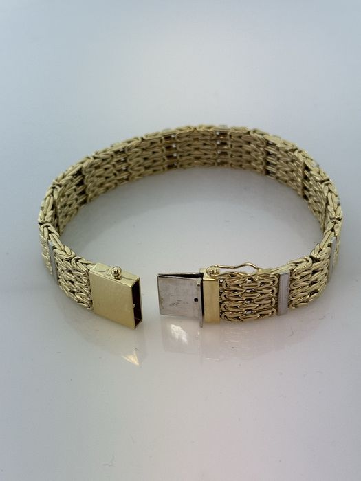 Złota bransoletka splot Krolewski,pr.585 Nowa(8018)