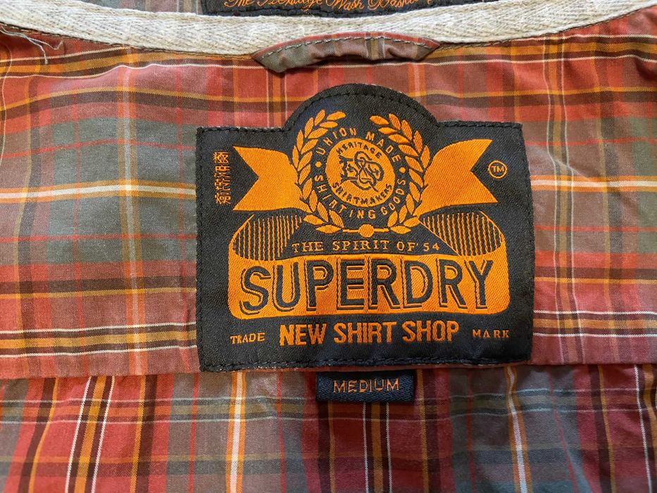 Koszula męska Superdry - długi rękaw - rozmiar Medium.