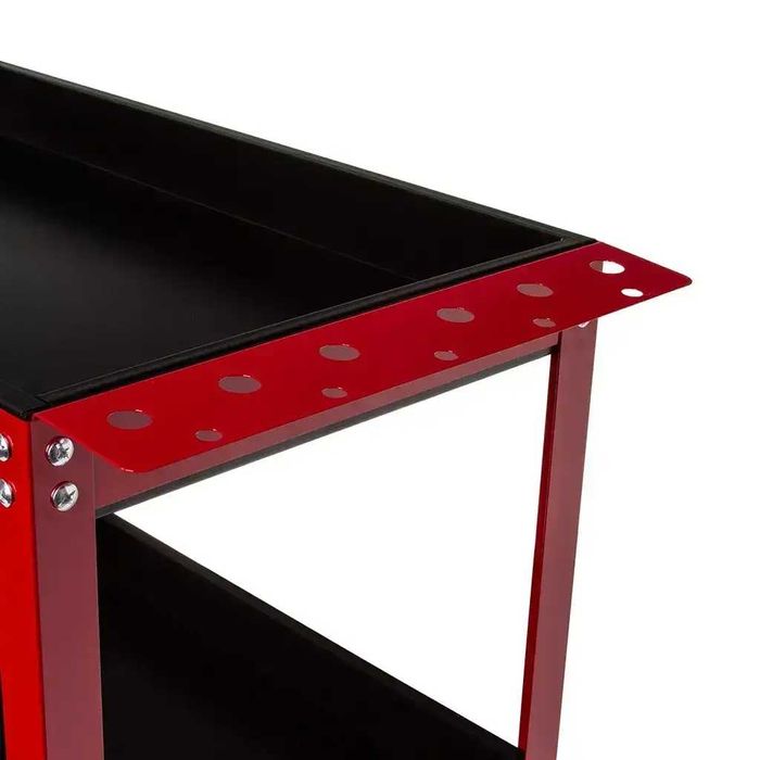 Мобільний сталевий візок 3 полки Тележка для инструментов на колесах