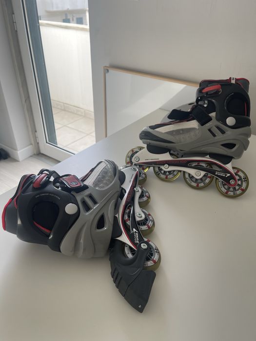 Patins em linha Sport Zone Evolution 100-Oferta capacete