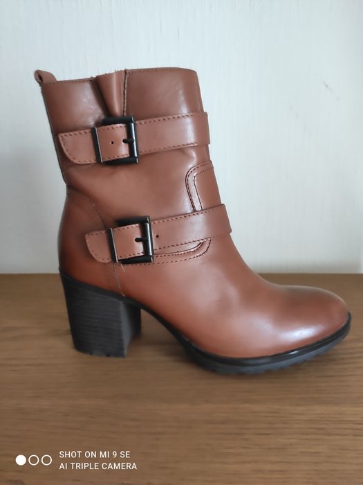 Skórzane botki roz 6(39)