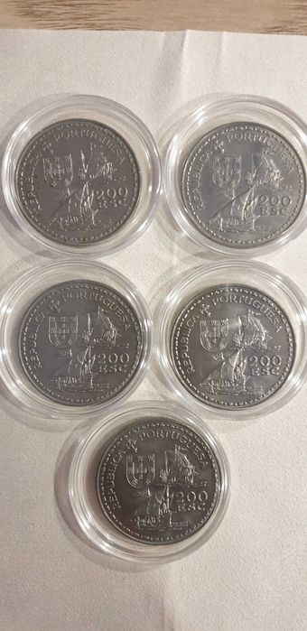 Moedas 200 Escudos "Henrique o Navegador da Republica Portuguesa
