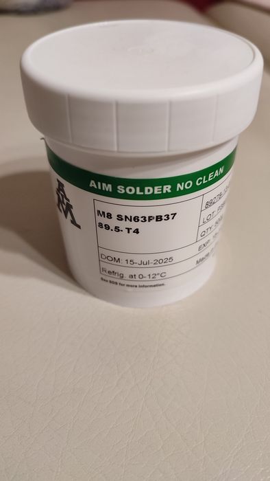 Паяльна паста AIM 	M8 SN63/PB37 -T4 (0.5 KG)