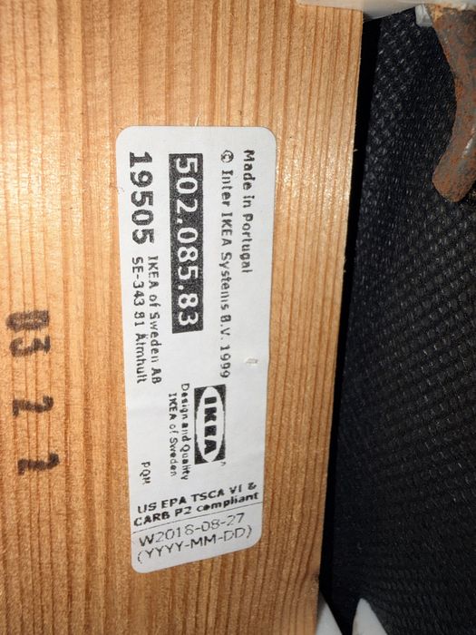 Sofa 3 lugares couro genuino IKEA
