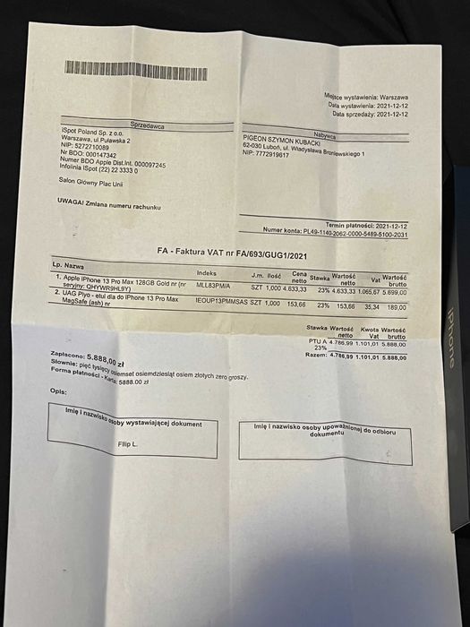 Iphone 13 PRO MAX  100% Bateria Idealny Stan