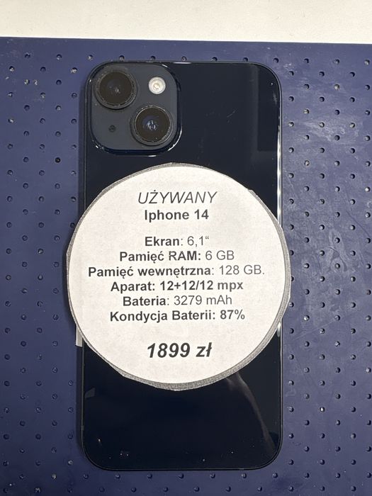 IPhone 14 87% kondycja baterii