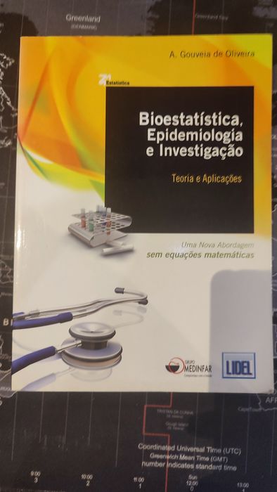 Livro Novo Bioestatística, investigação